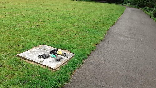 Missing bins at Dunwood Park