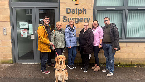 Saddleworth Councillors at the Delph Surgery