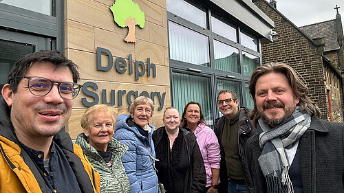 Saddleworth Liberal Democrat councillors at the Delph Health Centre