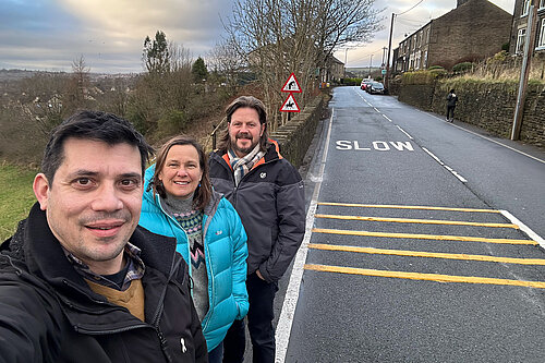 Sam, Alicia and Mark on Under Lane