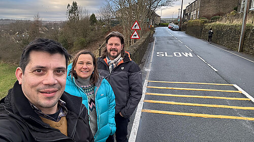 Sam, Alicia and Mark on Under Lane